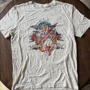 Lucky Brand Cream Graphic Tee